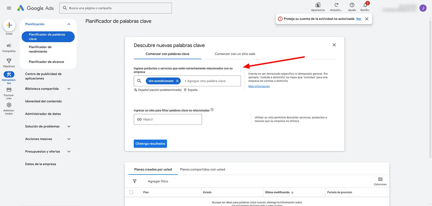 google-ads-planificador